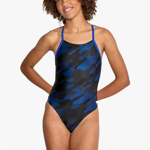Speedo Women's Swimsuit One Piece PowerFlex Cross Back NWT 30 - Picture 1 of 11